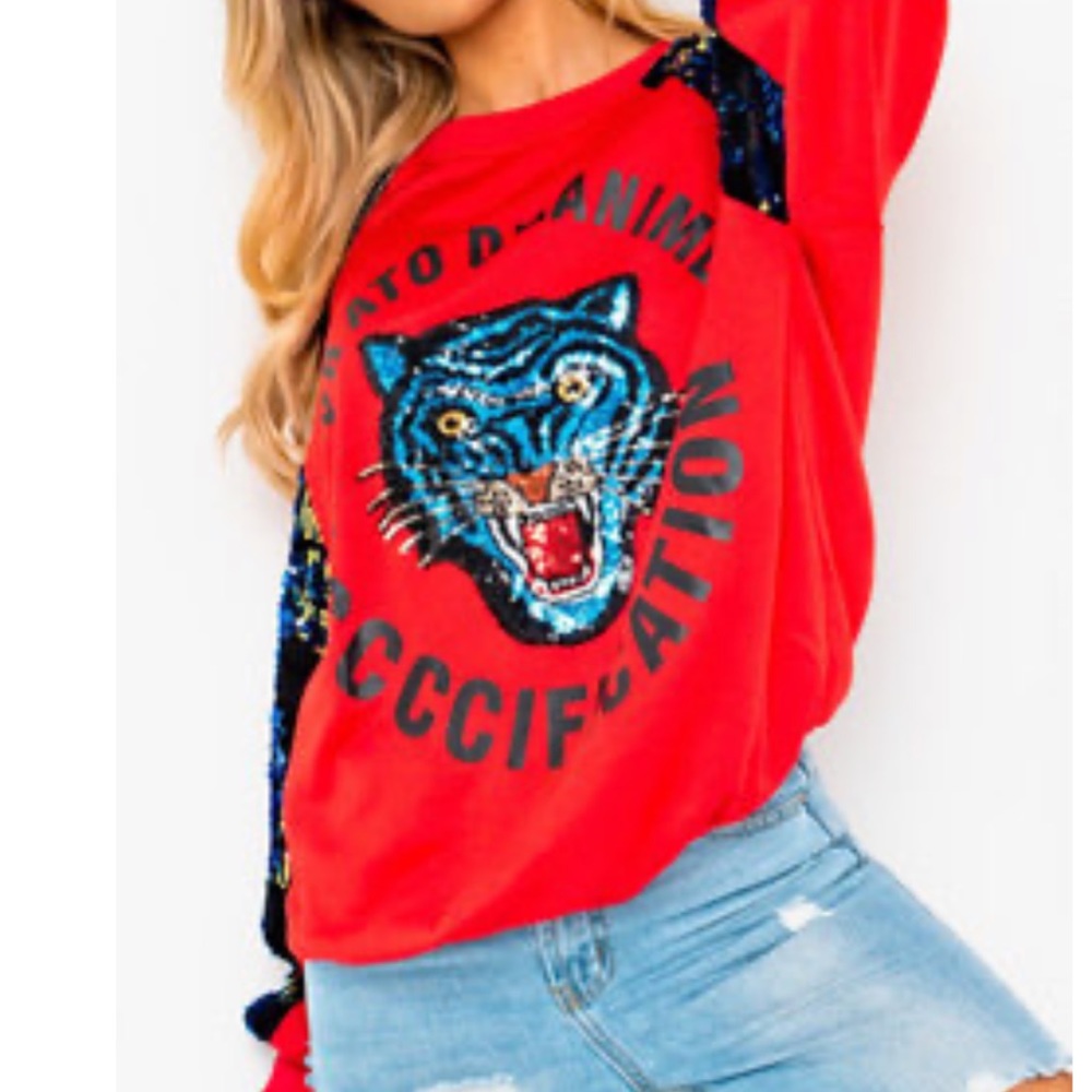 GORGEOUS Sequined Sweatshirt